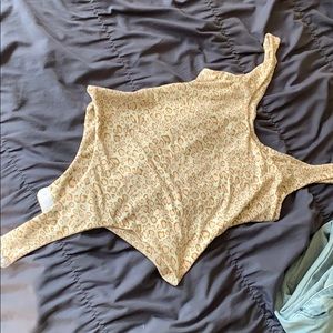 Kittenish pink leopard bodysuit